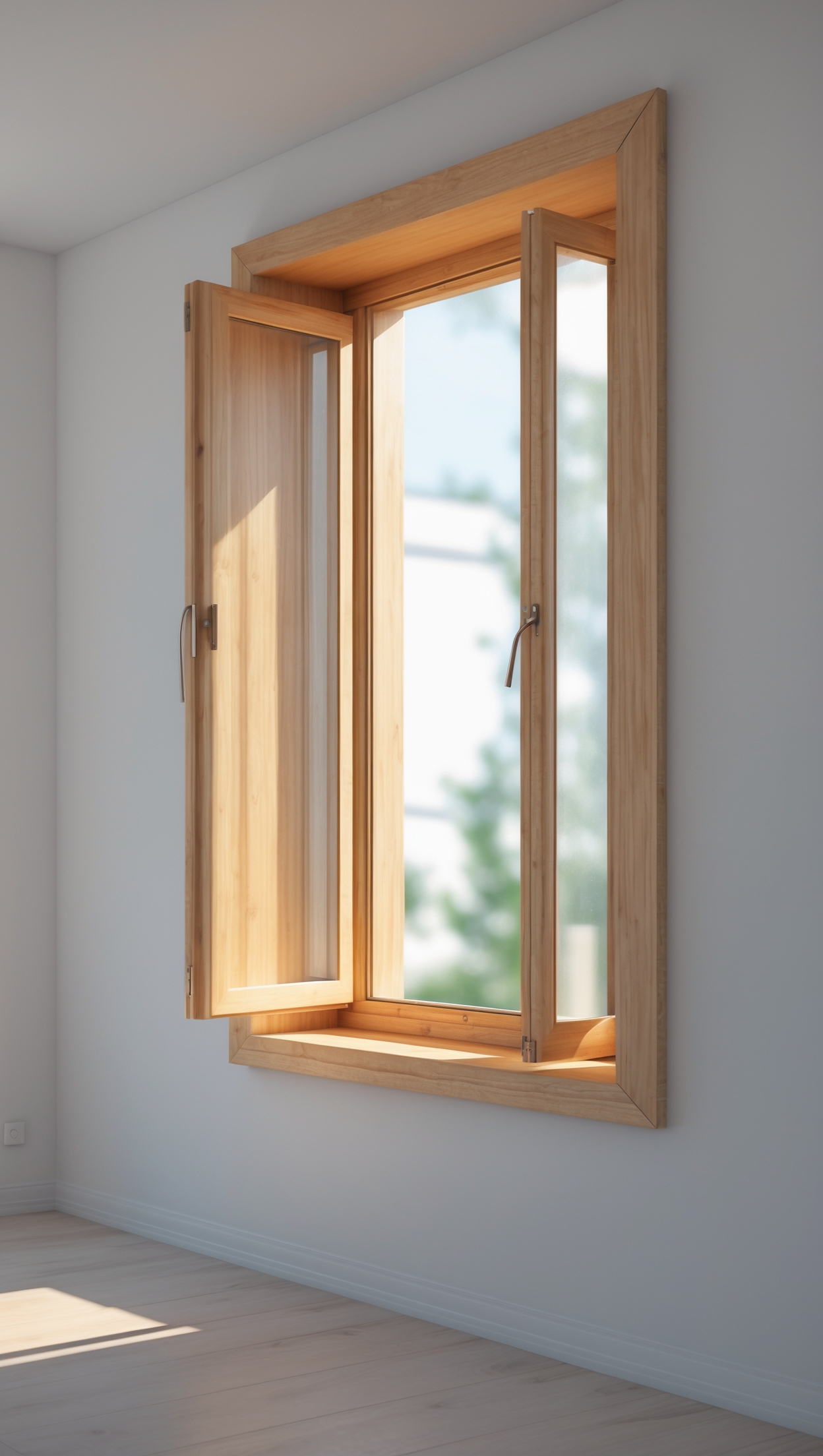 Деревянные окна в Лунинце — монтаж