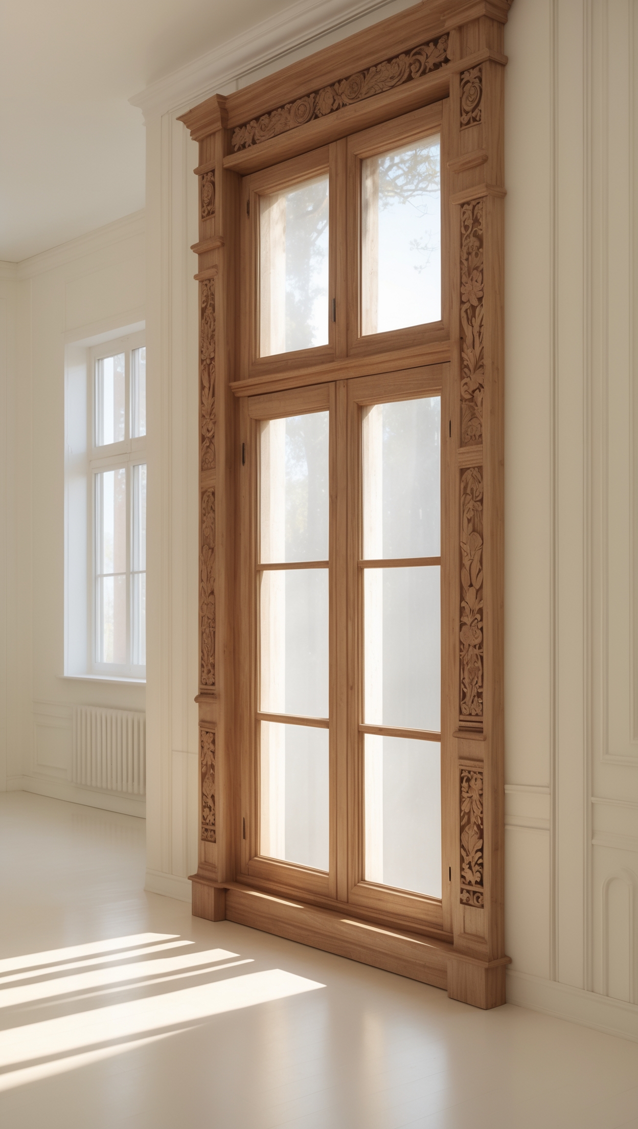 Деревянные окна в Корме — монтаж